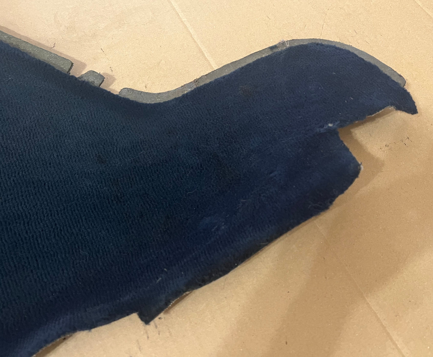 Used Mercedes-Benz Interior Center Console Lower Left Carpet Section Blue W123